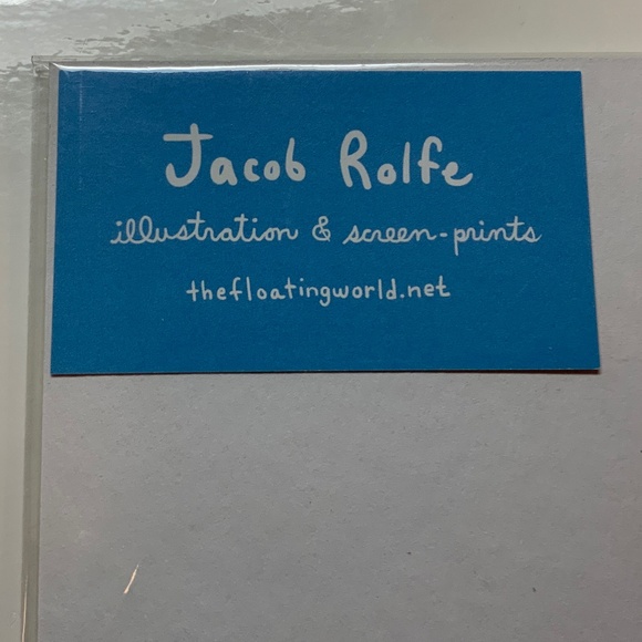 Original silk screen print ”Whalephant” by Jacob Rolfe. - Picture 4 of 4